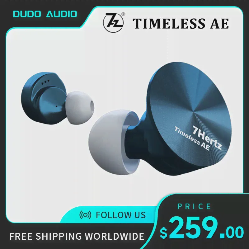 7HZ TIMELESS AE In Ear Monitor Специальное издание Наушников с динамическим драйвером 14,2 мм с ЧПУ 0,78 2Pin С возможностью замены Штекеров 2.5/3.5/4.4 Angelears-0