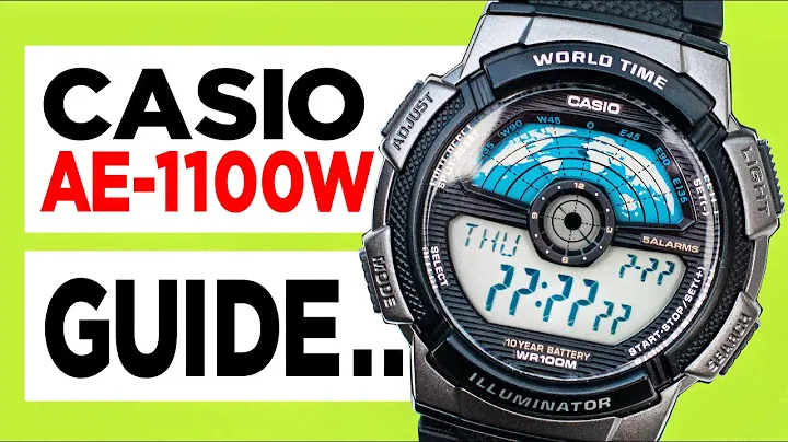 #CASIO AE-1100W How To TUTORIAL Guide - Time & Date, Alarms, World Time, Timer and Stopwatch!