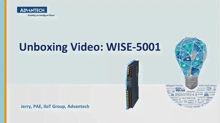 Advantech iSensing Unboxing Video: WISE-5001