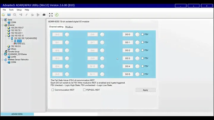 ADVANTECH ADAM Utility